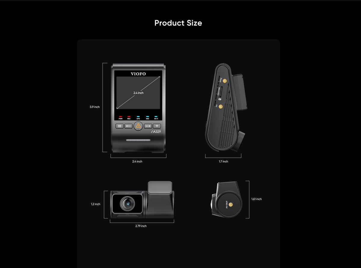 VIOFO A329S 2CH dashcam