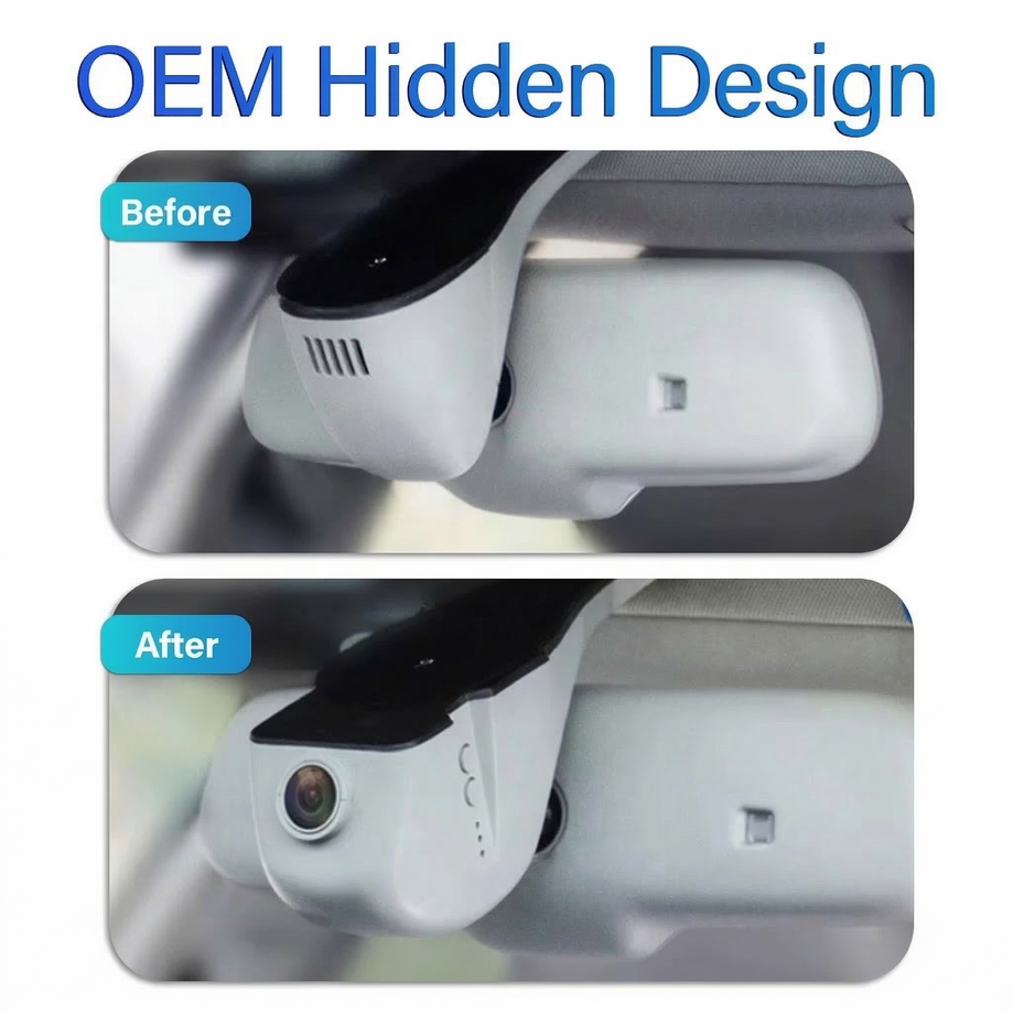 BYD OEM Dashcam 2K — 100% Unsichtbar Integriert | inkl. GPS & OBD