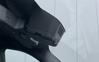Land Rover OEM dashcam — onzichtbaar geïntegreerd naast de binnenspiegel