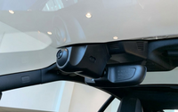 Jaguar OEM dashcam — onzichtbaar geïntegreerd naast de binnenspiegel