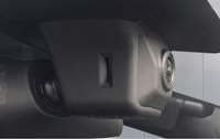 Tesla OEM dashcam — onzichtbaar geïntegreerd naast de binnenspiegel